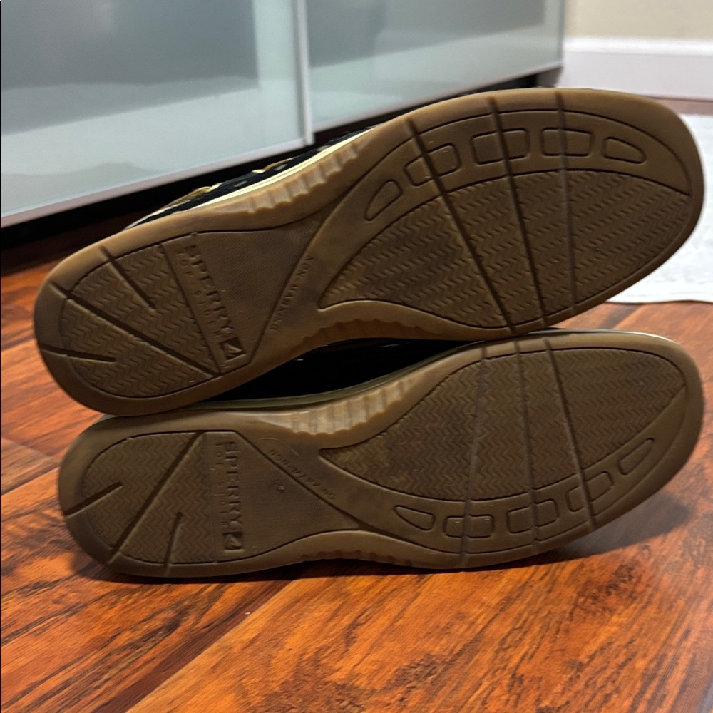 Sperry Women Top-Sider Black Gold Dot Leather Boat Shoe Sz 8.5 - Picture 8 of 8